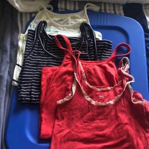 Set of 4 GAP stretchy tank tops